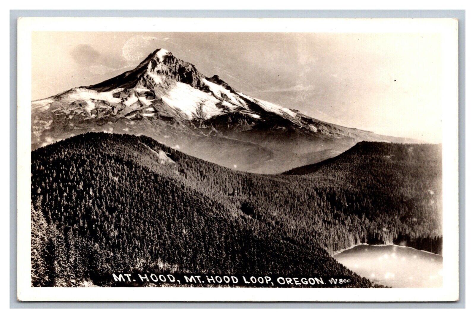 Mt. Hood, OR Oregon LoopRPPC Postcard Unposted EKC 1939-50