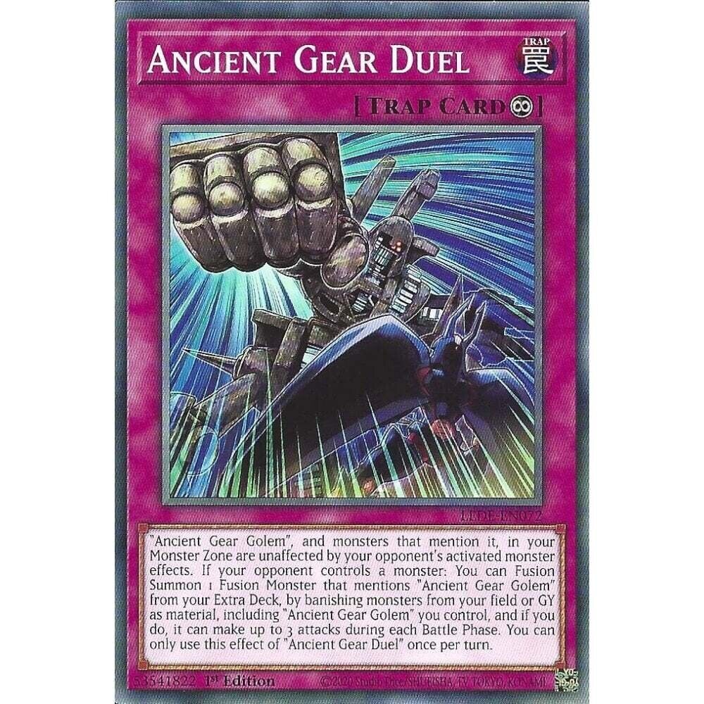 LEDE-EN072 Ancient Gear Duel : Common Card : 1st Edition YuGiOh TCG