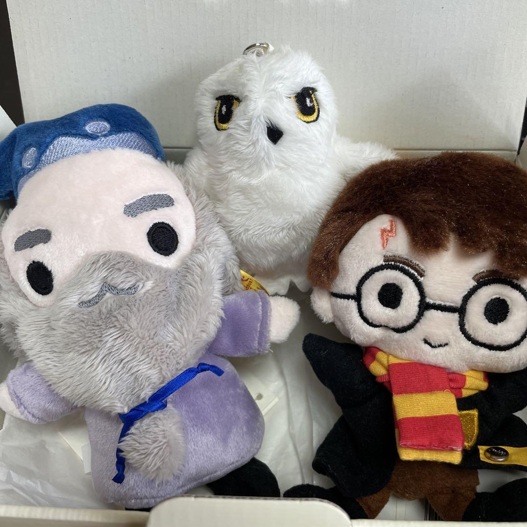 Harry Potter Steiff Plush Stuffed Toy Hedwig Dumbledor Set of 3 With Tags 