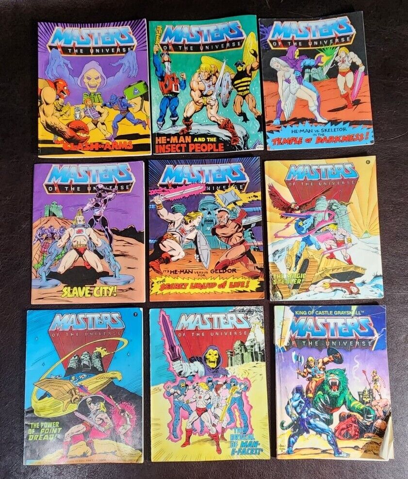 (9) He-Man/Masters of the Universe Mini Comics Bundle, 1982-3, VG+