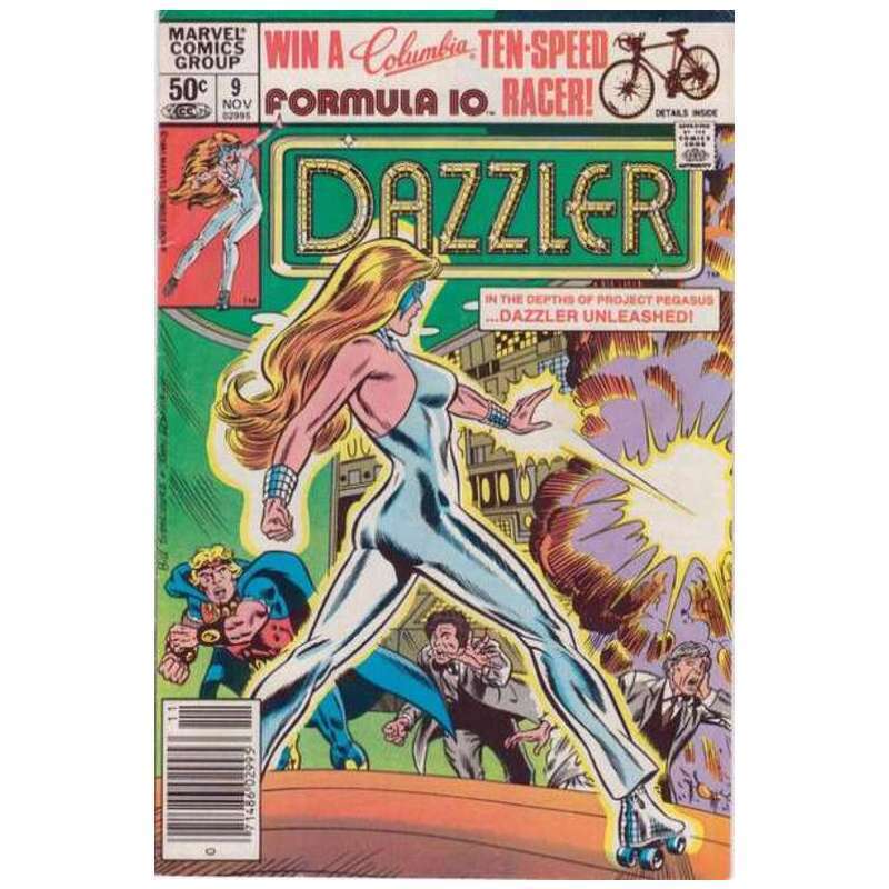 Dazzler #9 Newsstand Marvel comics VF    Full description below [u{