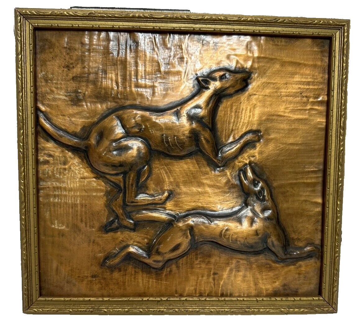 Vintage Greyhound Canine Dog Copper - 3D  Picture 9.5