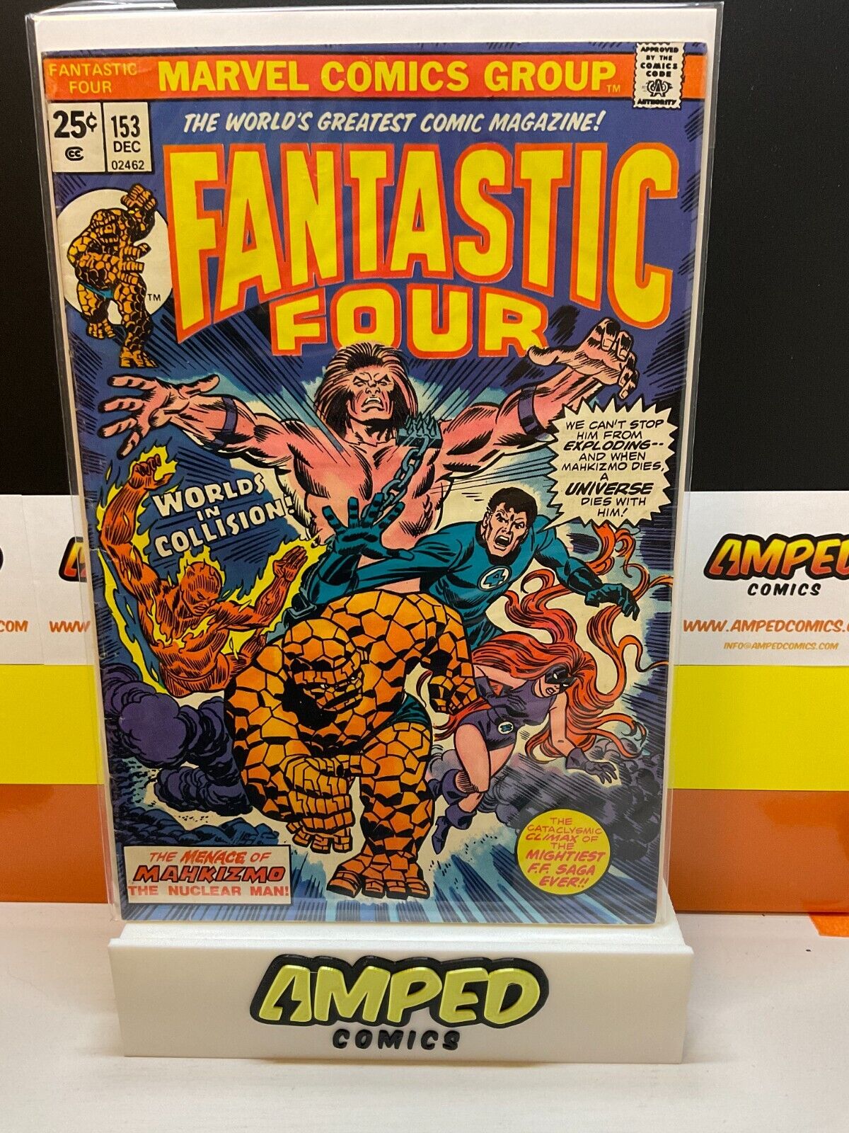 Fantastic Four #153 Comic Book 1974 Tony Isabella Gil Kane Marvel