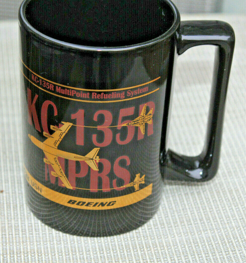 RARE ERROR Spelling KC 135 135R MPRS Boeing Refueling Coffee Cup Mug USAF USN