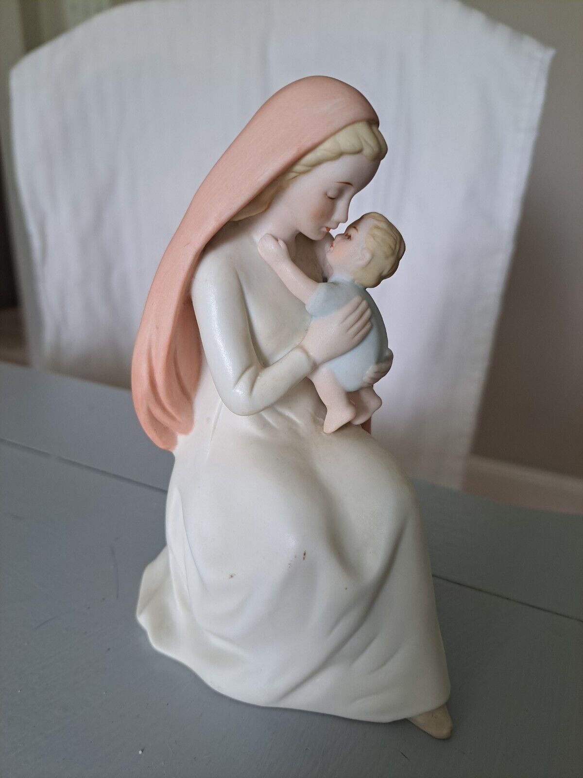  Lefton  1983 Vtg #00340 Christopher Collection Mother Mary And Baby Jesus