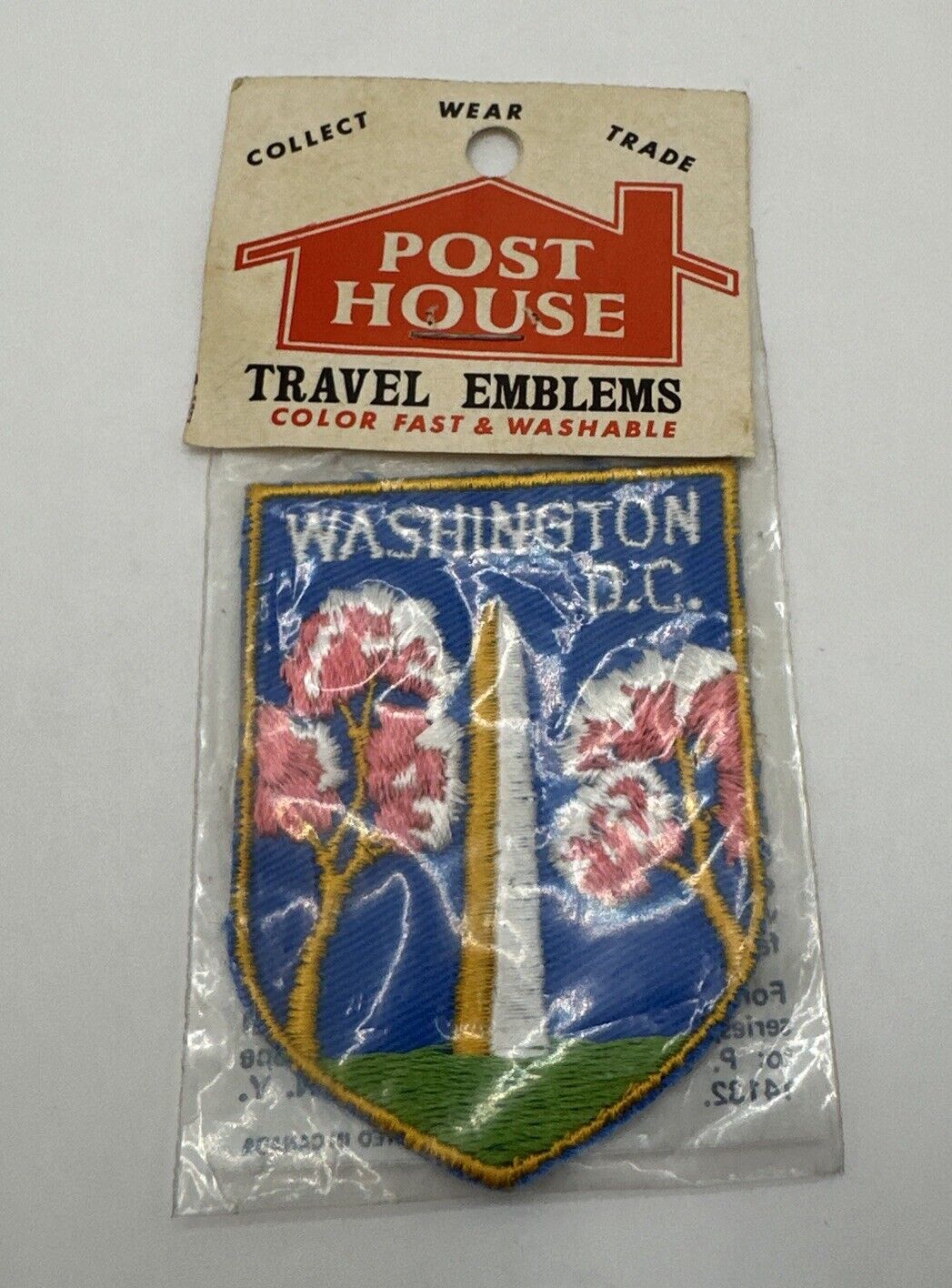 WASHINGTON D. C. EMBROIDERED SEW ON ONLY PATCH TOURIST SOUVENIR 2\