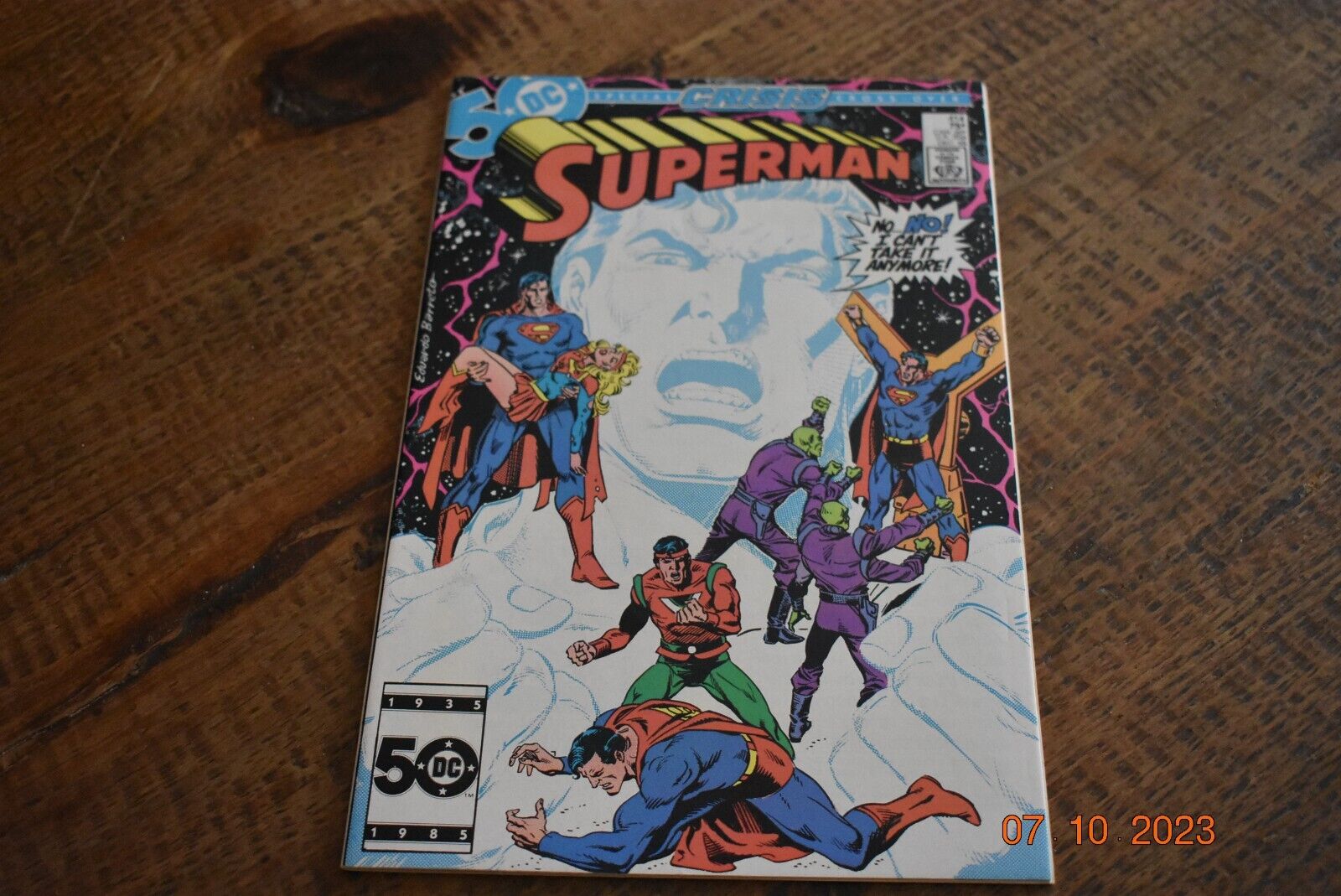 Superman #414,  1985, DC comic, Curt Swan, Al Williamson art, Crisis , vf-