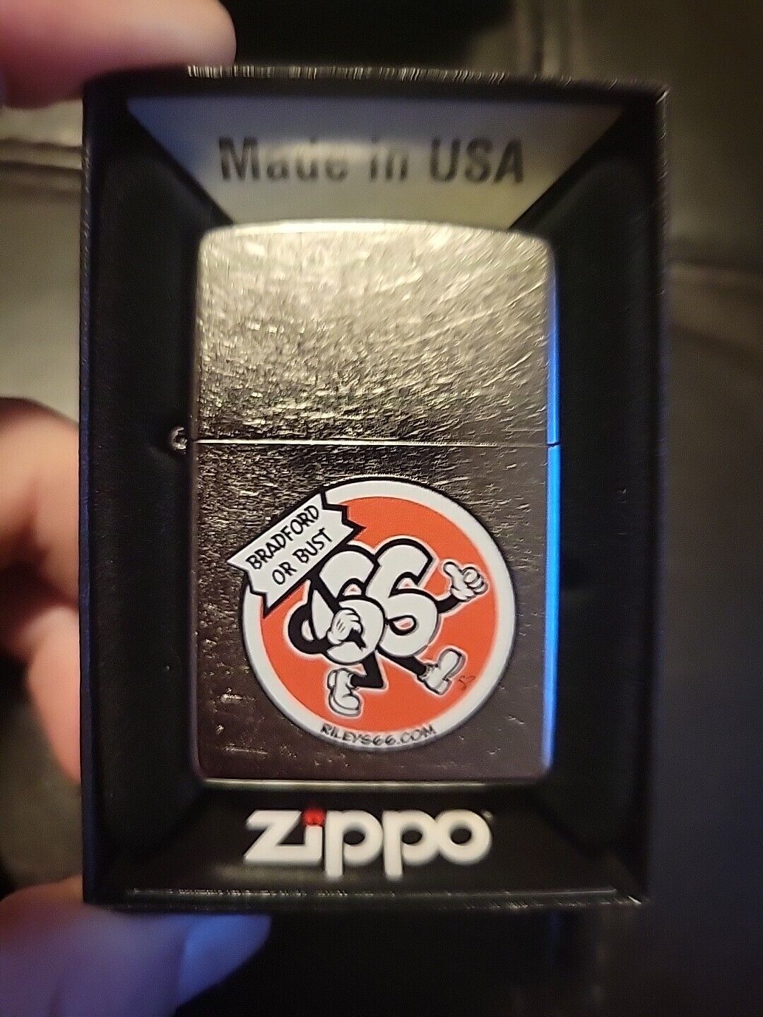 Rare Limited Number 33/50 Bradford Or Bust Exclusive Rileys66 Zippo