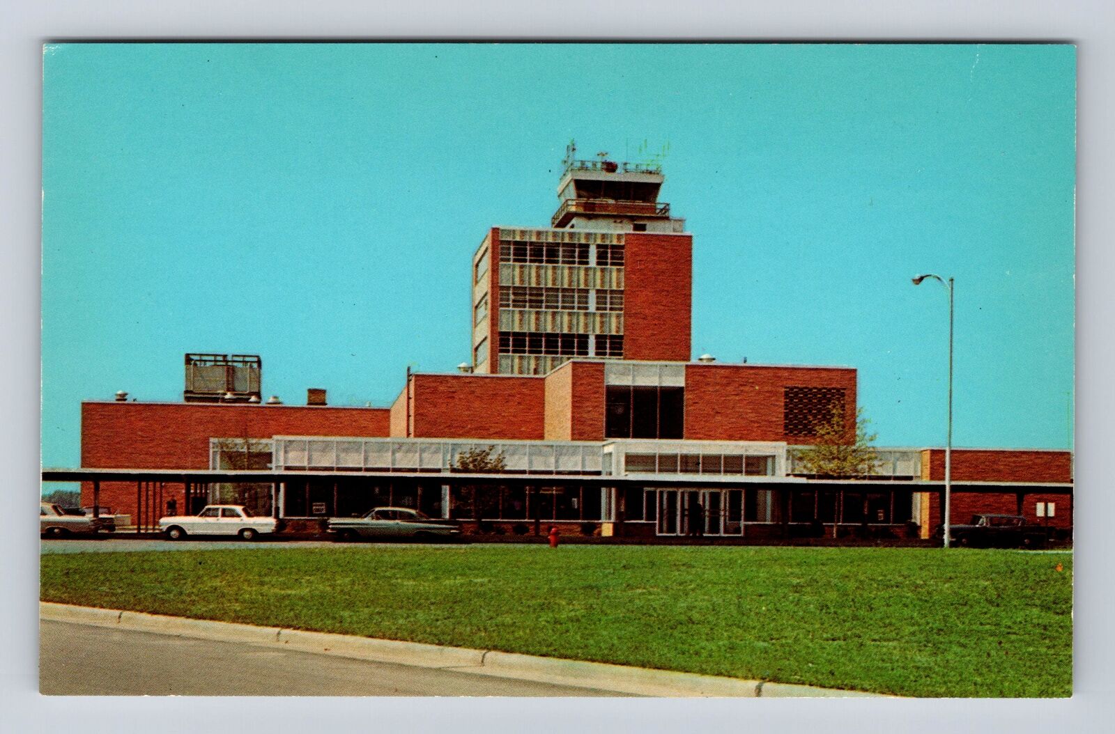 Canton OH- Ohio, Akron-Canton Airport, Antique, Vintage Souvenir Postcard