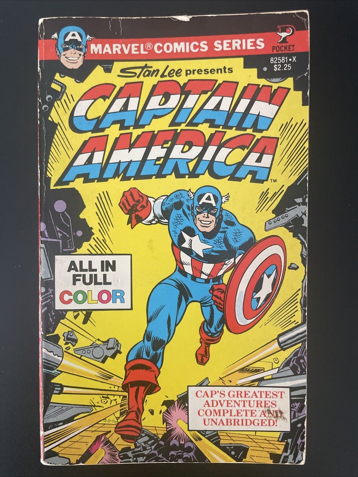 Stan Lee Presents Captain America Full Color Paperback Marvel Pocket Comics 1979