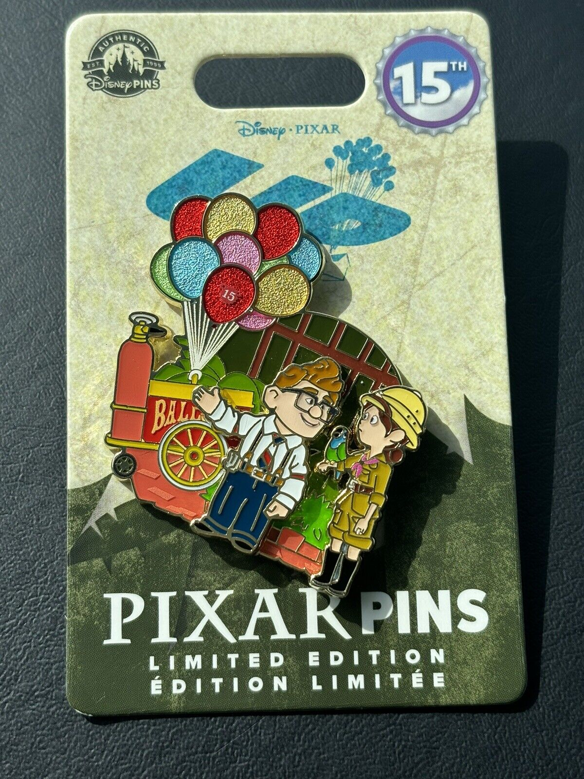 2024 Disney Parks Pixar’s UP 15th Anniversary Carl & Ellie LE 3000 Pin