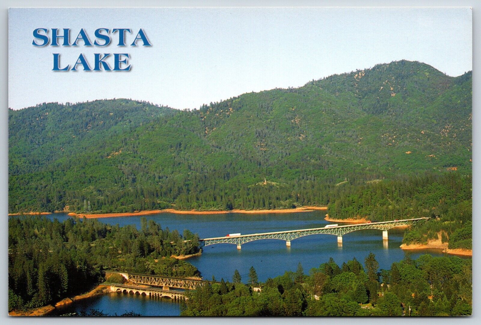 Postcard The Sacramento Arm Of Shasta Lake At Lakehead California Unposted