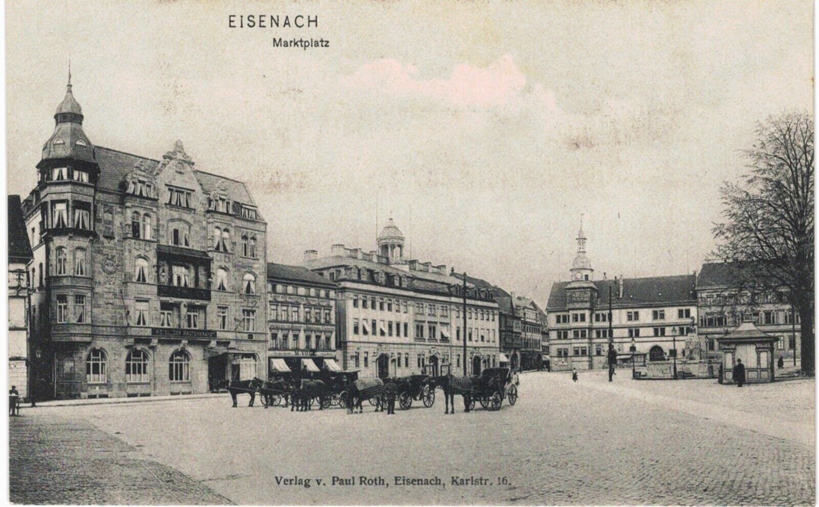 Eisenach Marktplatz Marketplace 1901 Near Mint 