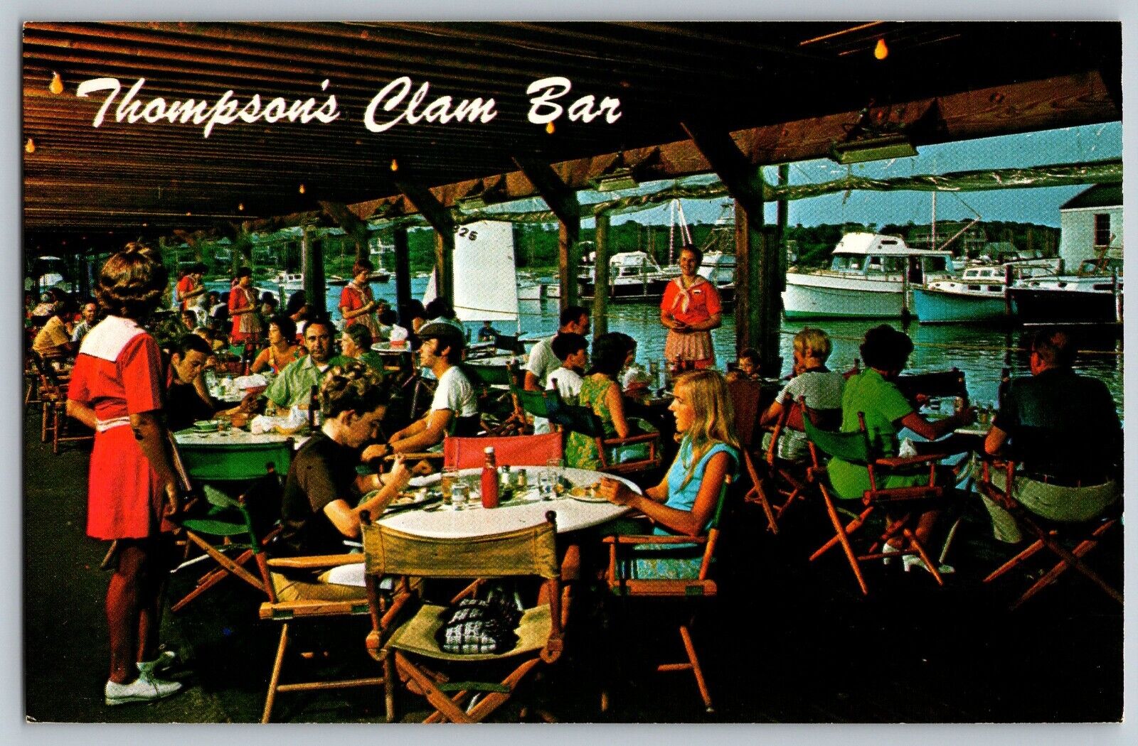 Cape Cod, Massachusetts MA - Thomson Brothers Clam Bar - Vintage Postcard