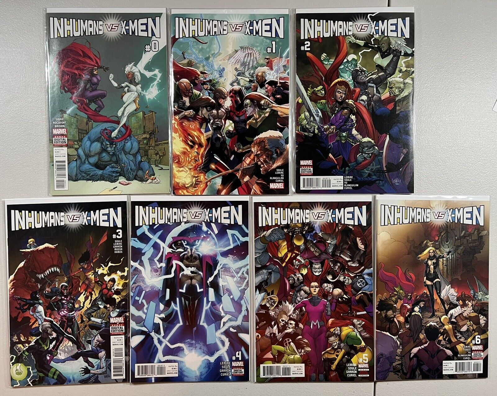 IVX Inhumans vs X-Men 0-6 (Marvel, 2017) NM  **Complete Set**