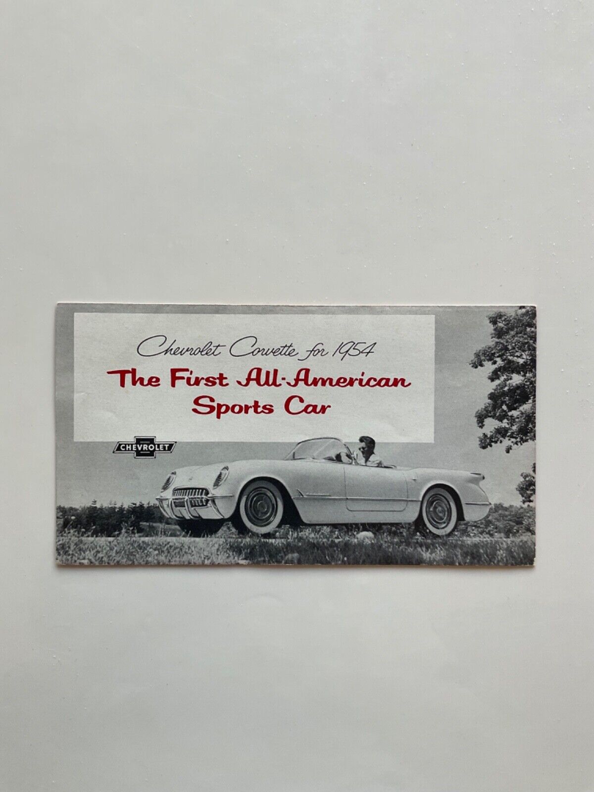 Original 1954 Chevrolet Corvette Dealer Showroom Brochure