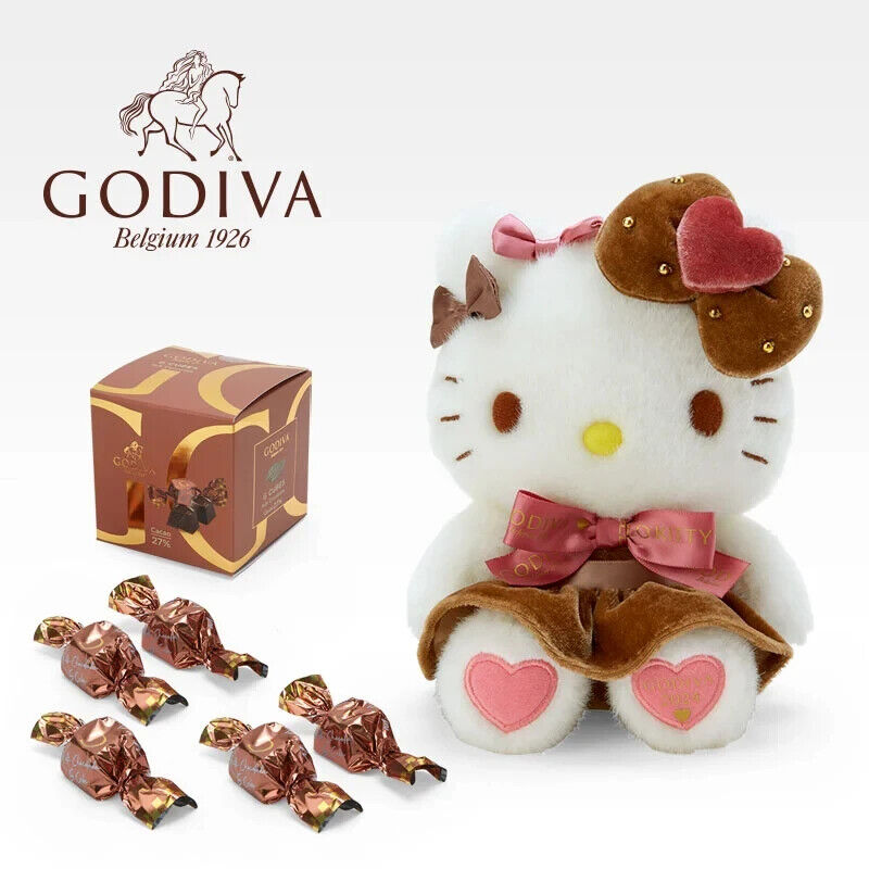 Sanrio x GODIVA 2024 Hello Kitty Plush Doll Chocolate Set