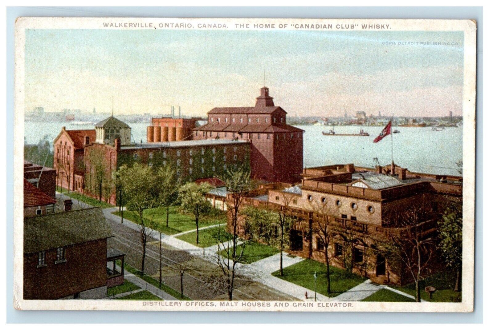 c1910\'s Distillery Offices Malt Houses And Grain Elevator Unposted Postcard