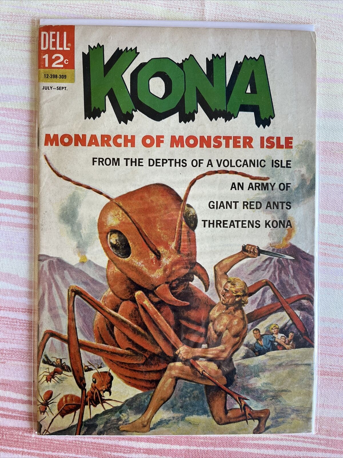 KONA Monarch Of Monster Isle 7 (1963) DELL Silver Age Comic Book F+