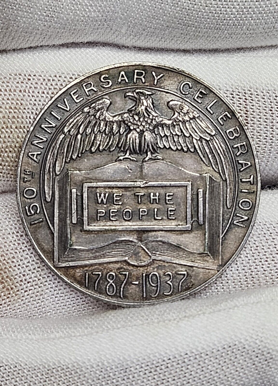 1937 Norristown Pennsylvania 125th Anniversary Commemorative Token, Valley Forge