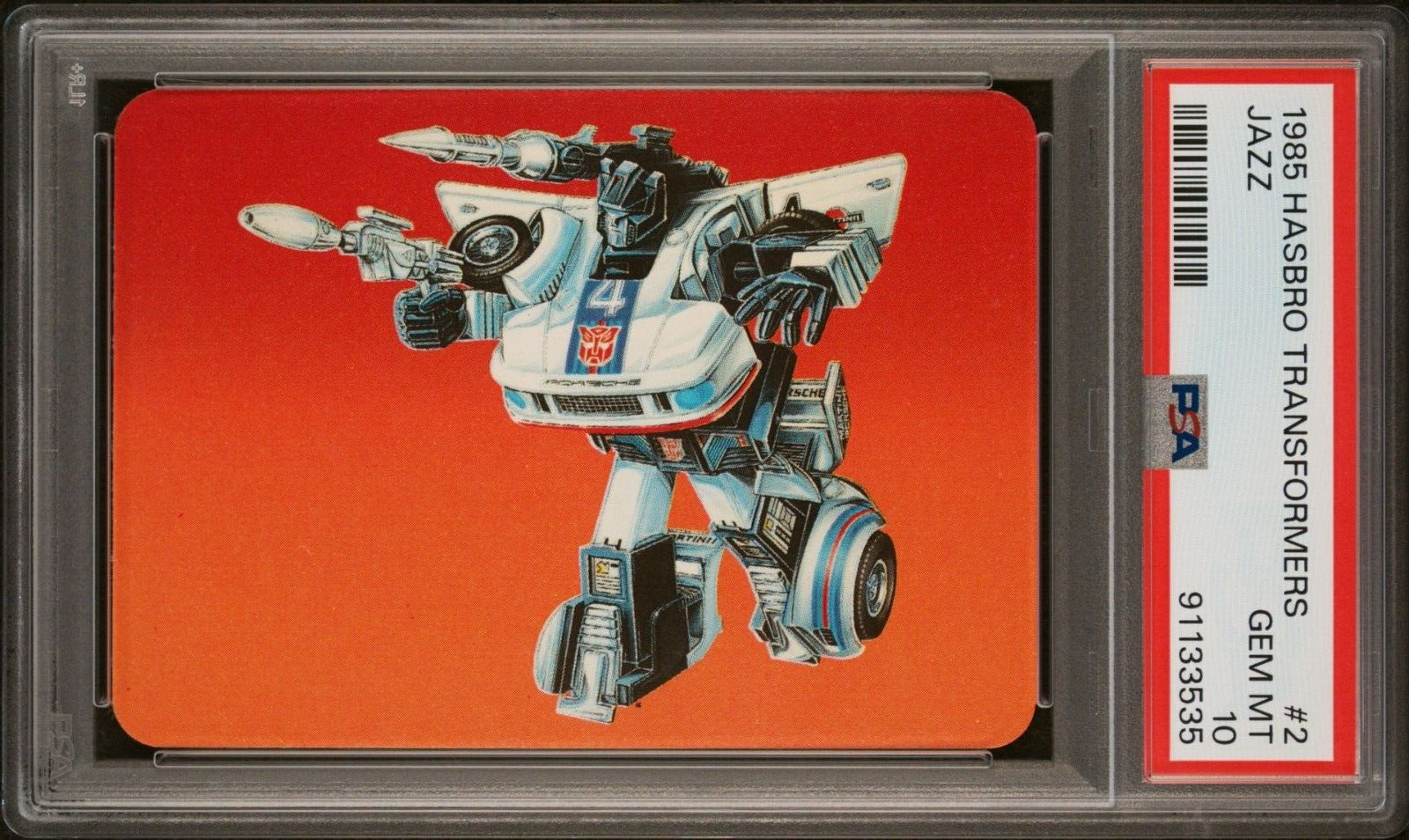 1985 Hasbro Transformers #2 Jazz PSA 10