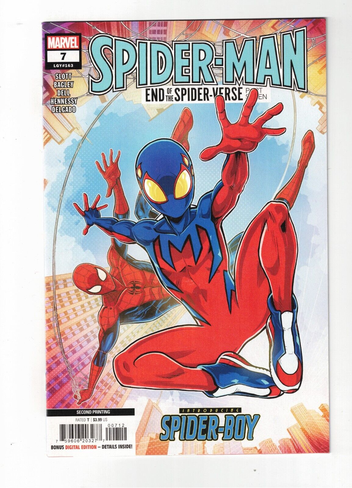 SPIDER-MAN #7 NM+ END OF THE SPIDER-VERSE SECOND PRINT