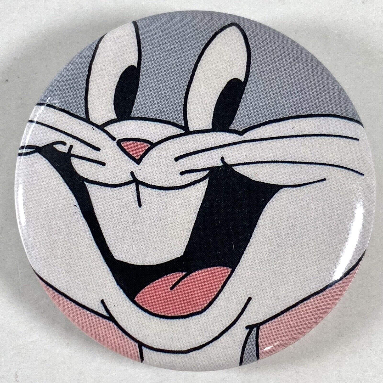 Bugs Bunny Close Up Vintage Button Pin Warner Bros 1989 One Stop Posters Pinback