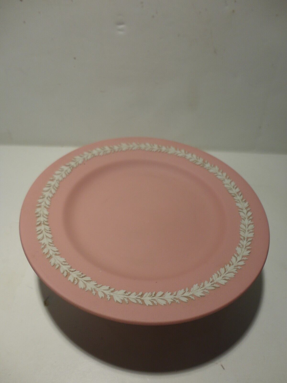 Wedgwood Jasperware Pink Pedestal Plate Compote Candy Dish