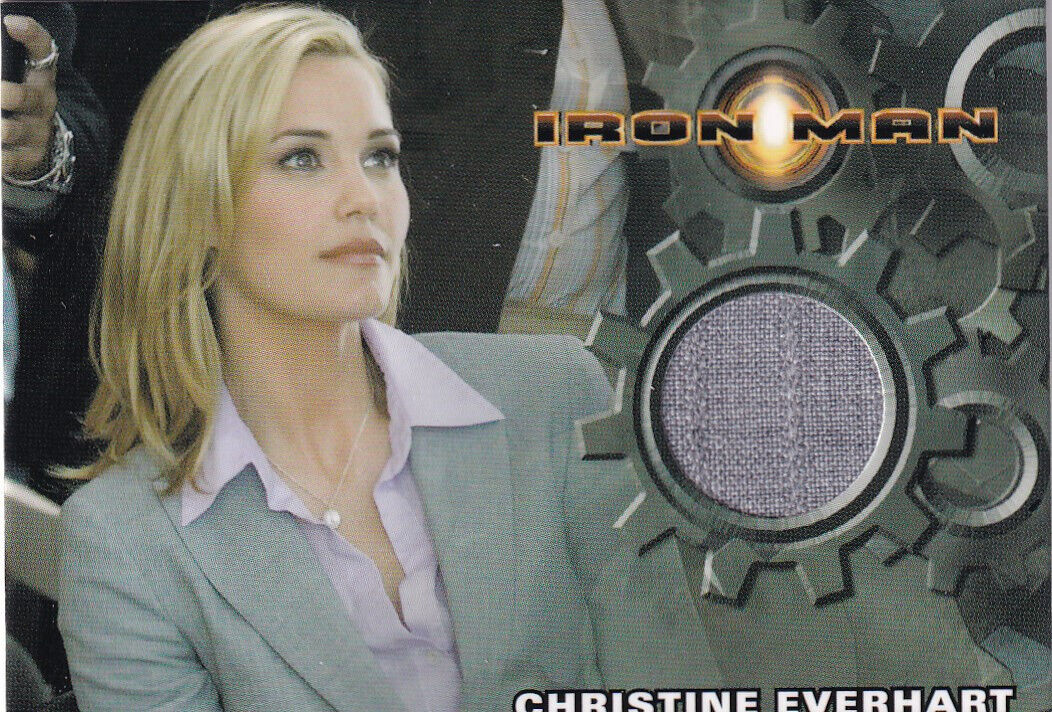 2008 Iron Man Movie Costume Card Leslie Bibb as Christine Everhart JACKET/Coat