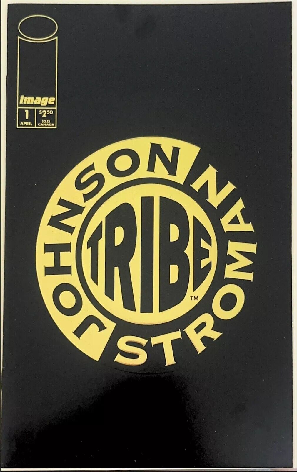 1993 IMAGE- Johnson & Stroman TRIBE #1- NM- EMBOSSED, GOLD FOIL ON BLACK