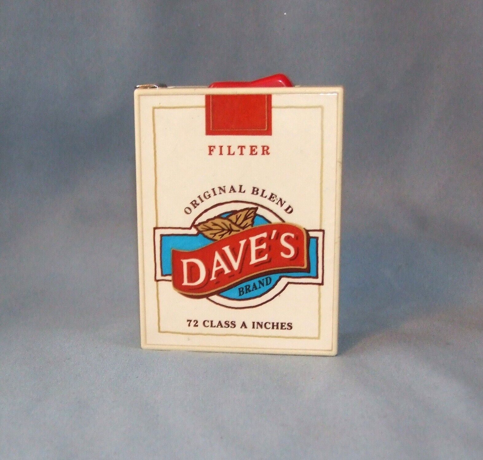 Vintage Dave's Brand Original Blend Cigarette Box Measuring Tape- 72 Inches EUC