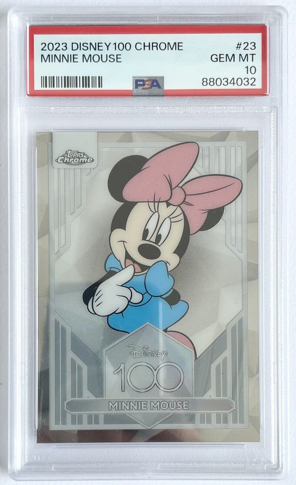 Topps Chrome Disney 100 - PSA 10 - Minnie Mouse