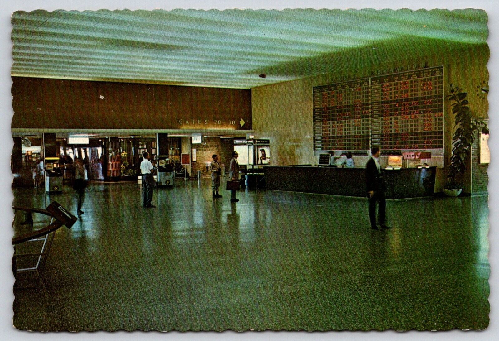 Postcard Ohio Cleveland Hopkins Airport International Air Terminal 