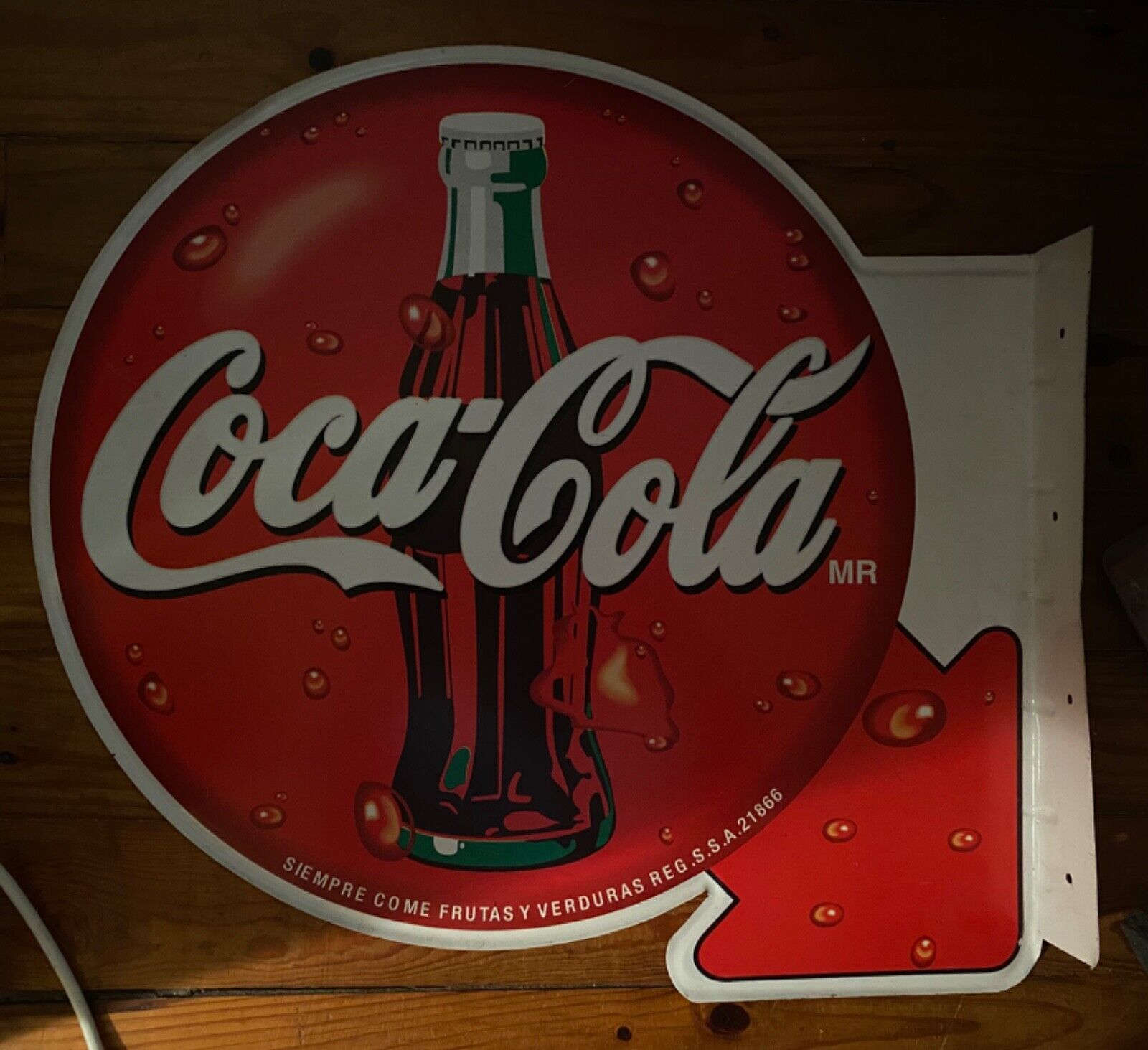 Vintage Coca Cola Sign Spanish