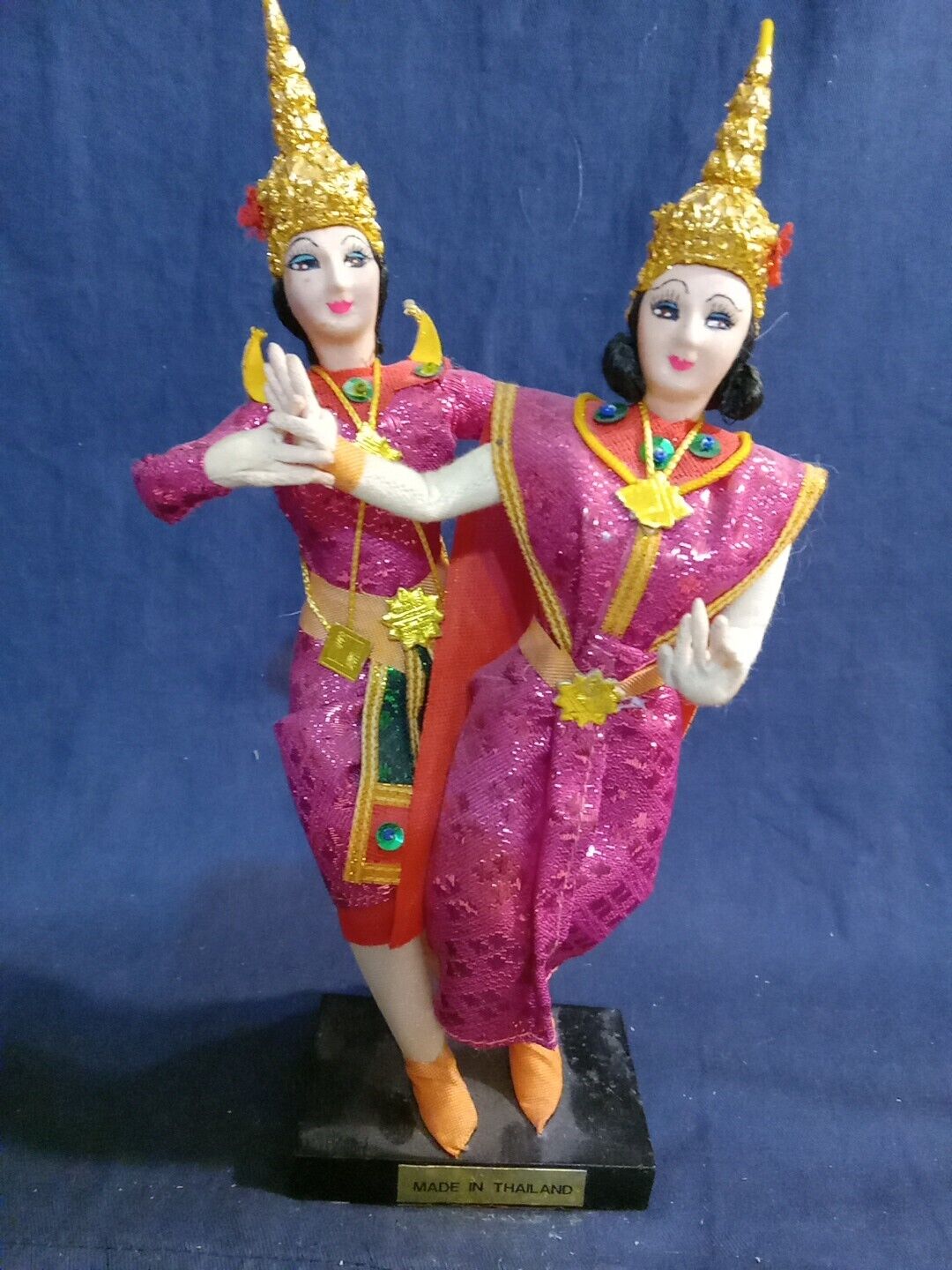 Thai dancer dolls in traditional costume