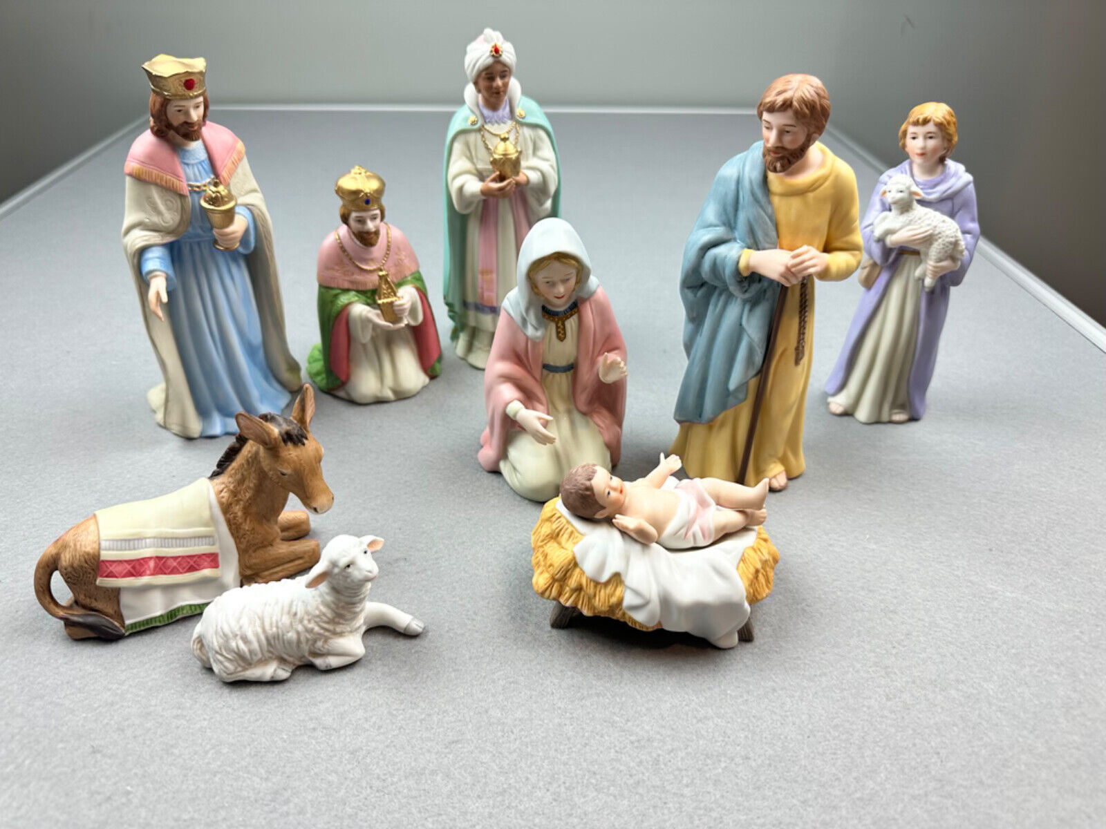 Vintage 1995 Homco 10 Piece Nativity Set 7\