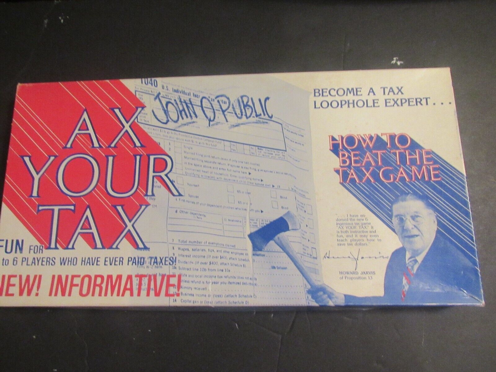 AX YOUR TAX GAME 1979 HOWARD JARVIS COMPLETE 