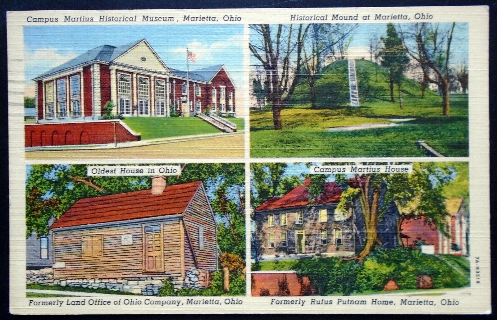 1937 Multiple Historic Locales, Campus Martius, Mounds, Museum, Marietta, OH 