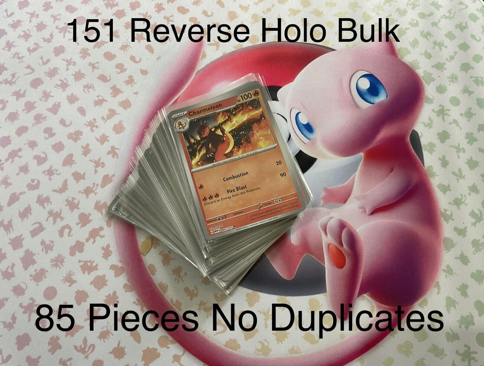 Pokemon 151 Reverse Holo Bulk ◇ No Duplicates ◇ 85 pieces