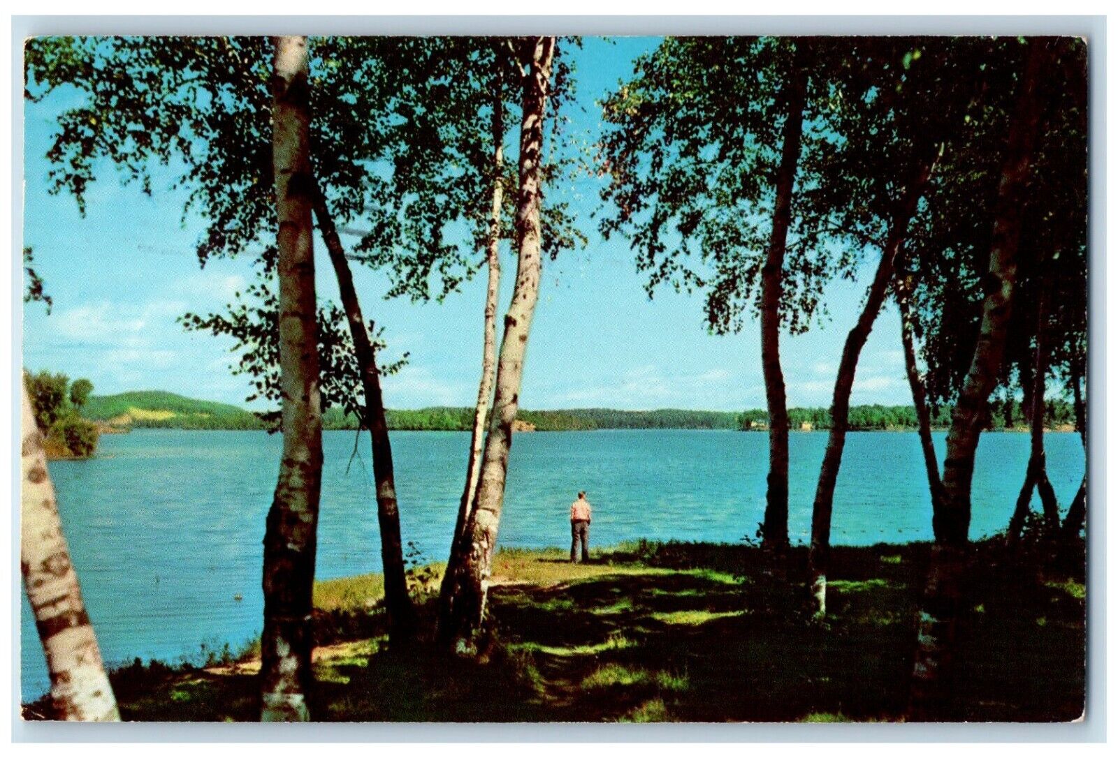 1955 Scenic Point Mississippi River Lum Park Brainerd Minnesota Vintage postcard