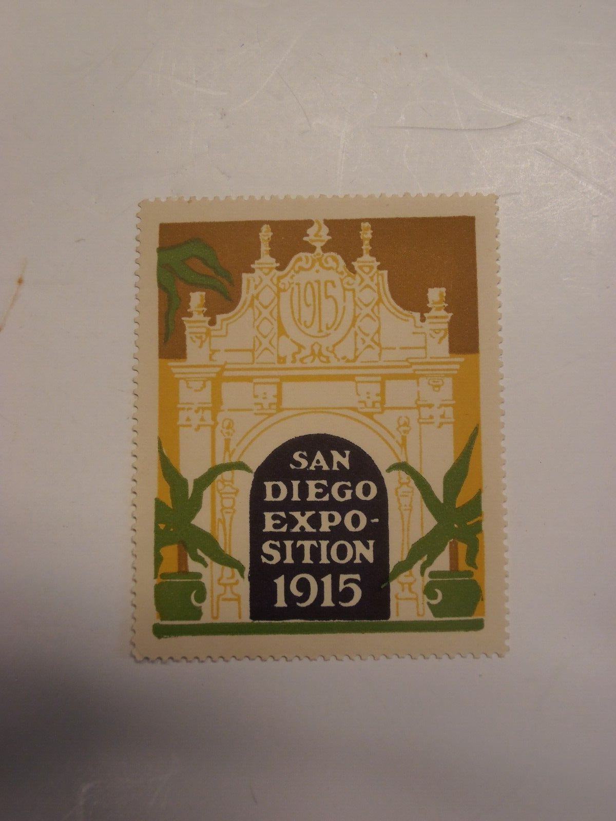 1915 SAN DIEGO EXPOSITION LARGE POSTER STAMP MNH