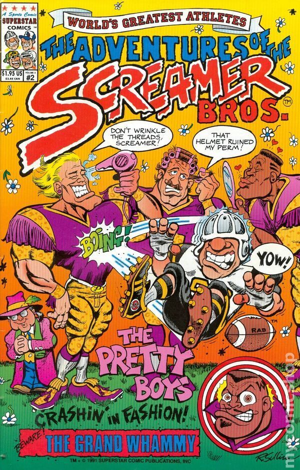 Adventures of the Screamer Brothers #2 VG 1991 Stock Image Low Grade