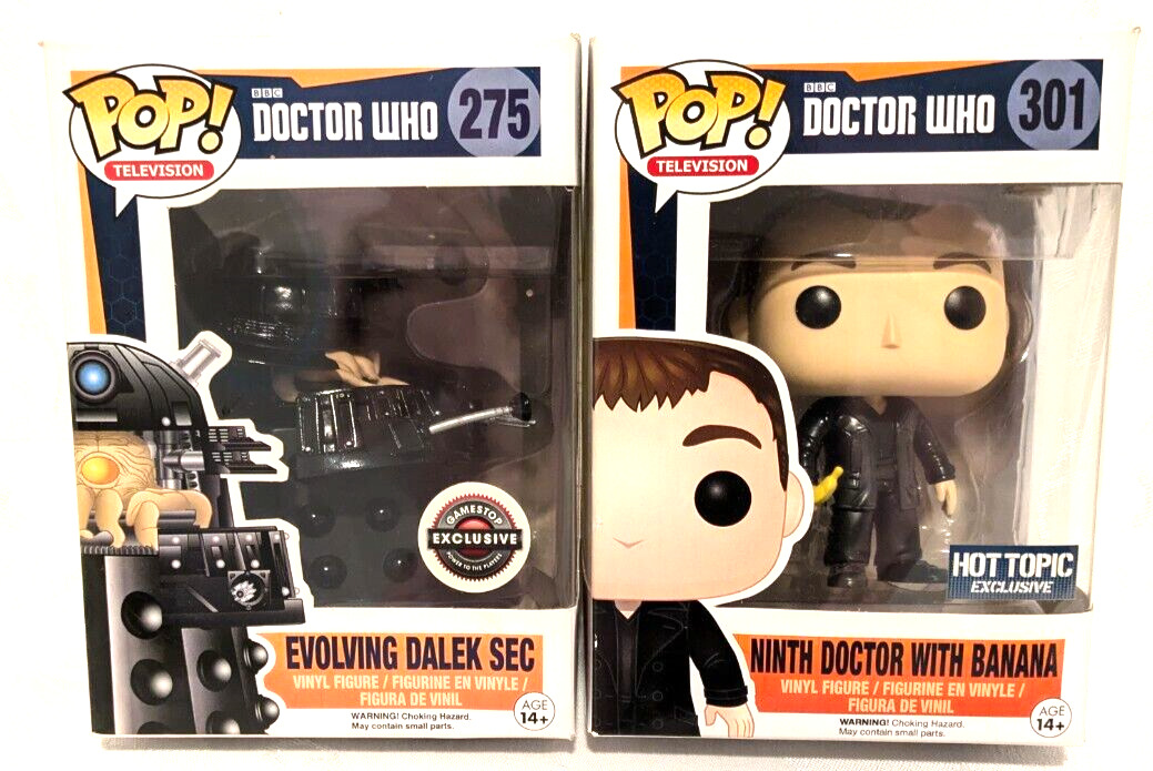 FUNKO PAIR OF BOXED COLLECTIBLE DR WHO FIGURES