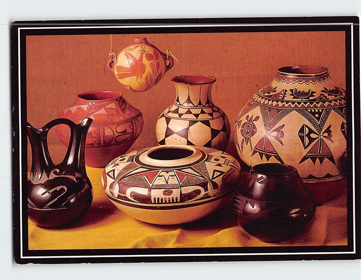 Postcard Renaissance NM and Indian Pottery