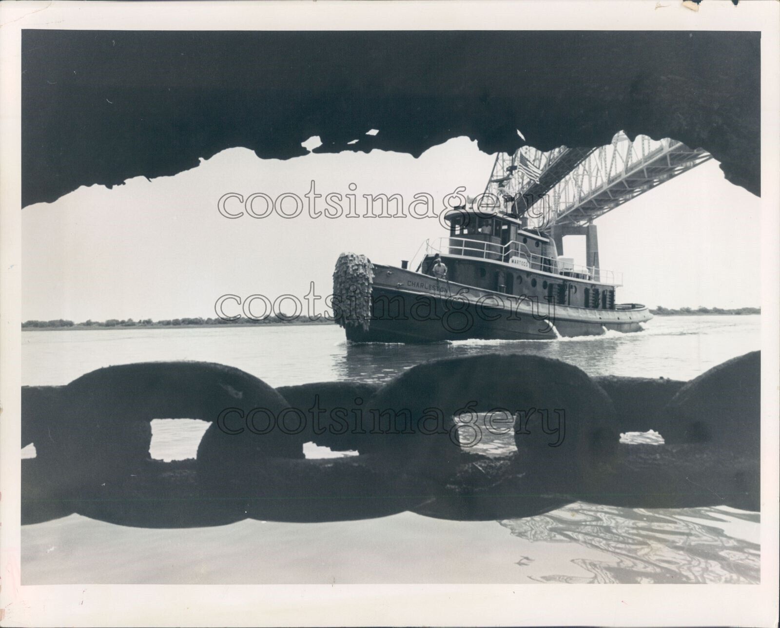 1970 Press Photo Tug Boat Charleston of South Carolina