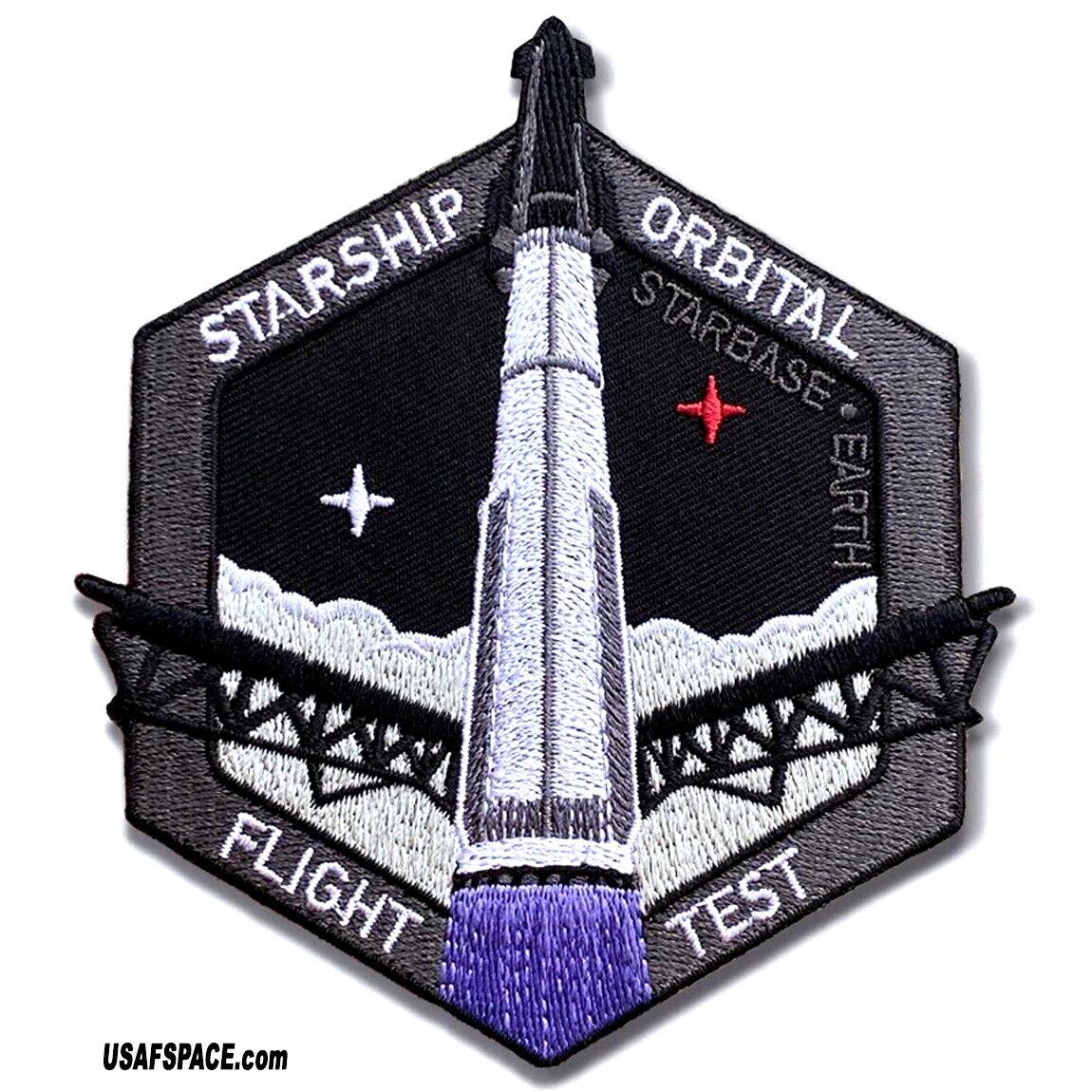 Authentic STARSHIP ORBITAL FLIGHT TEST SPACEX STARBASE-EARTH SPACE Launch PATCH