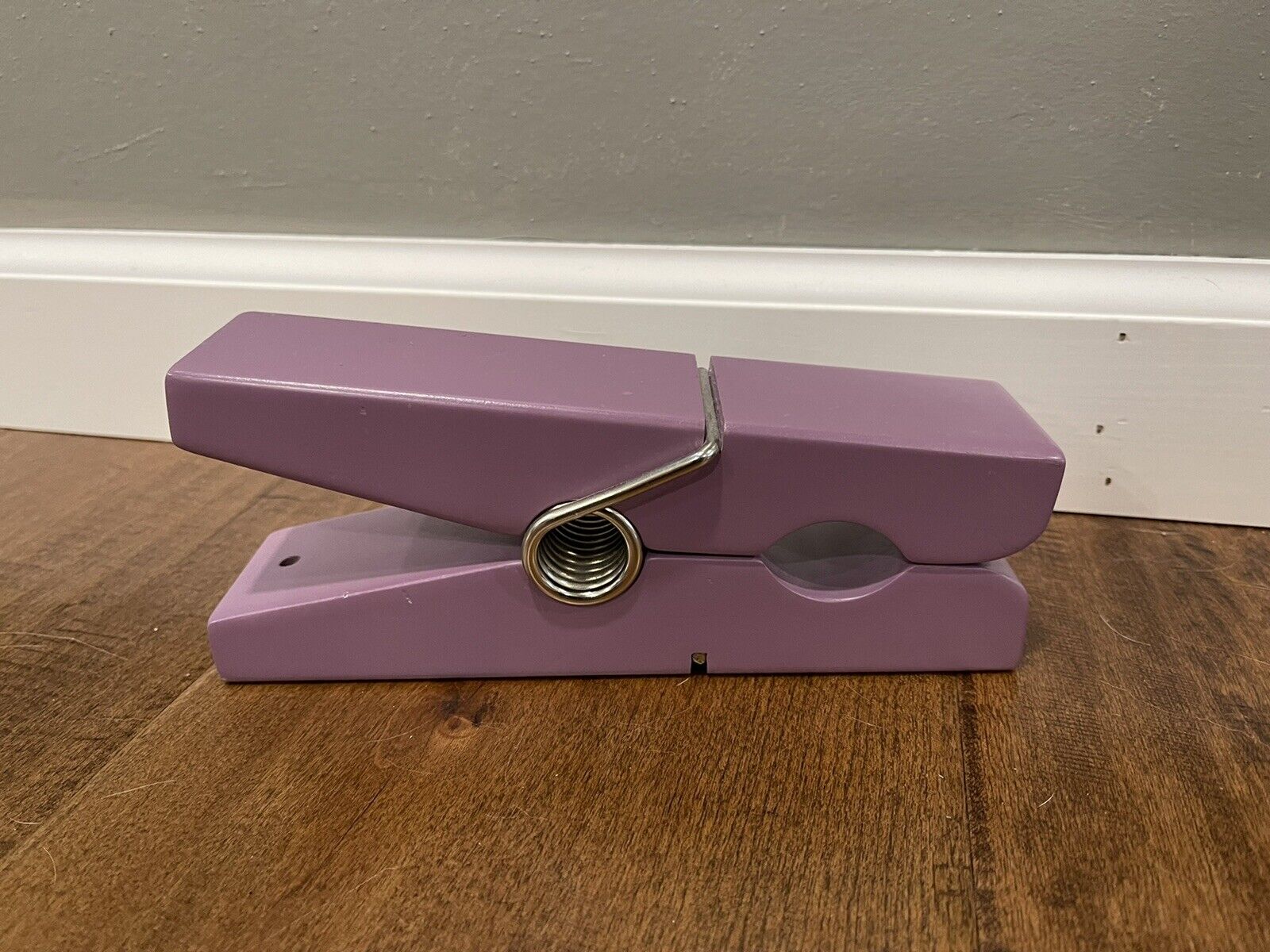 Larger Than Life Think Big Jumbo Oversized Giant Purple Wooden Clothespin 8\