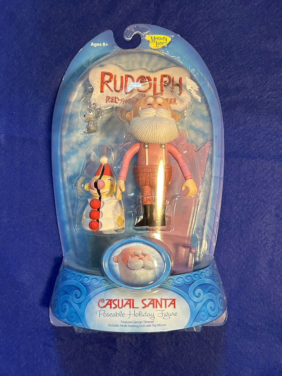 Rudolph The Red Nosed Reindeer-Casual Santa Figure