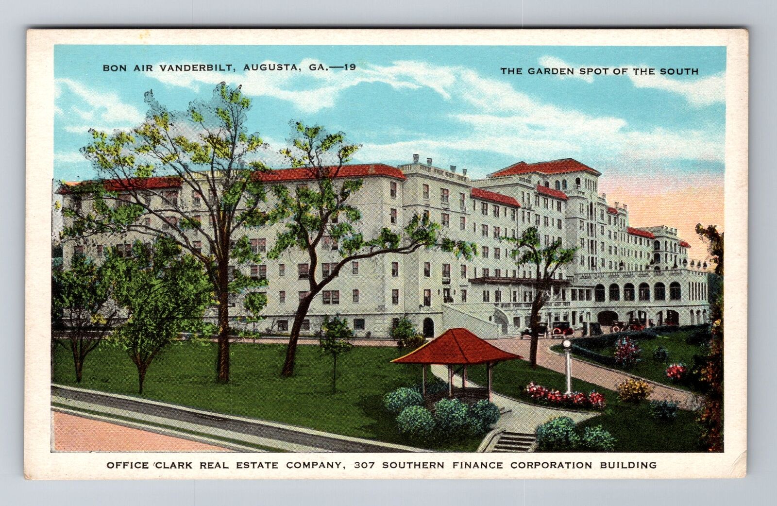 Augusta GA-Georgia, Bon Air Vanderbilt, Antique, Vintage Postcard