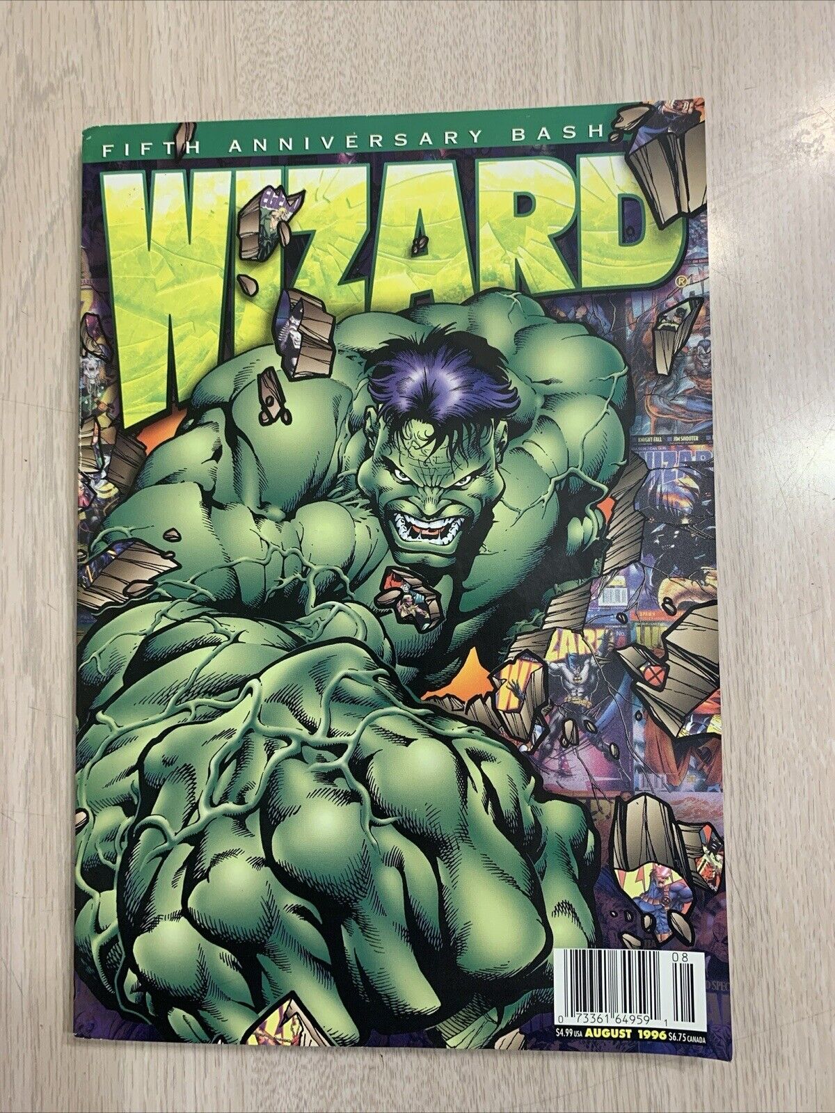 WIZARD MAGAZINE 60 1996 AUGUST 5TH ANNIVERSARY BASH 246 PAGES GUIDE TO COMICS
